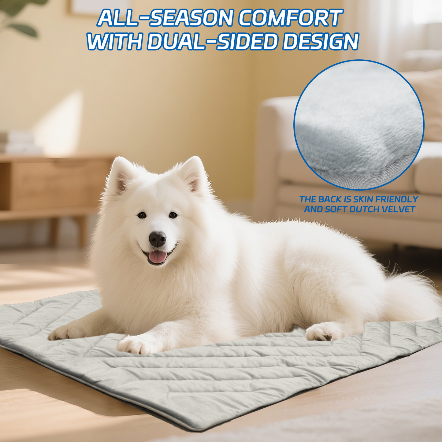 Dog Cooling Mat Self Coolings Foldable Cooling Pad for Dog in Summer Coolings Mat for Dogs and Cats Machine Washable