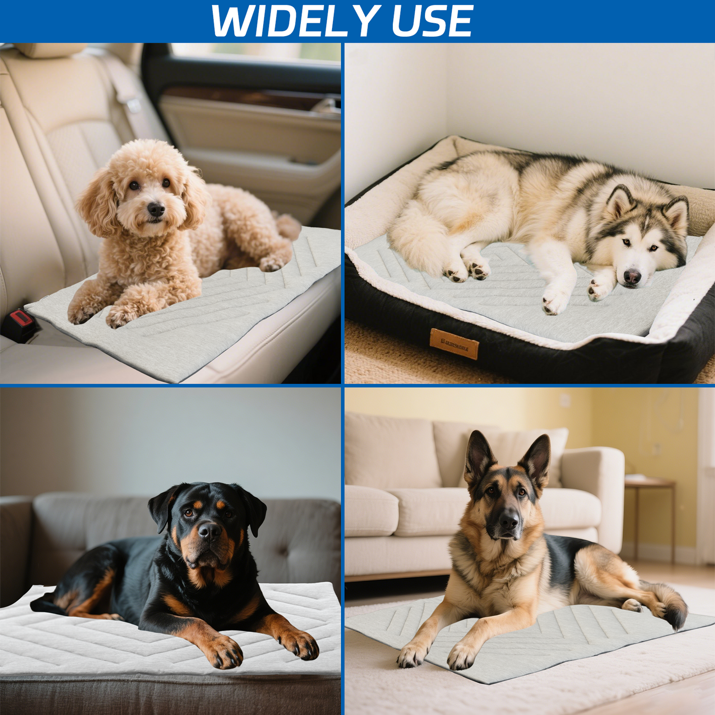 Dog Cooling Mat Self Coolings Foldable Cooling Pad for Dog in Summer Coolings Mat for Dogs and Cats Machine Washable