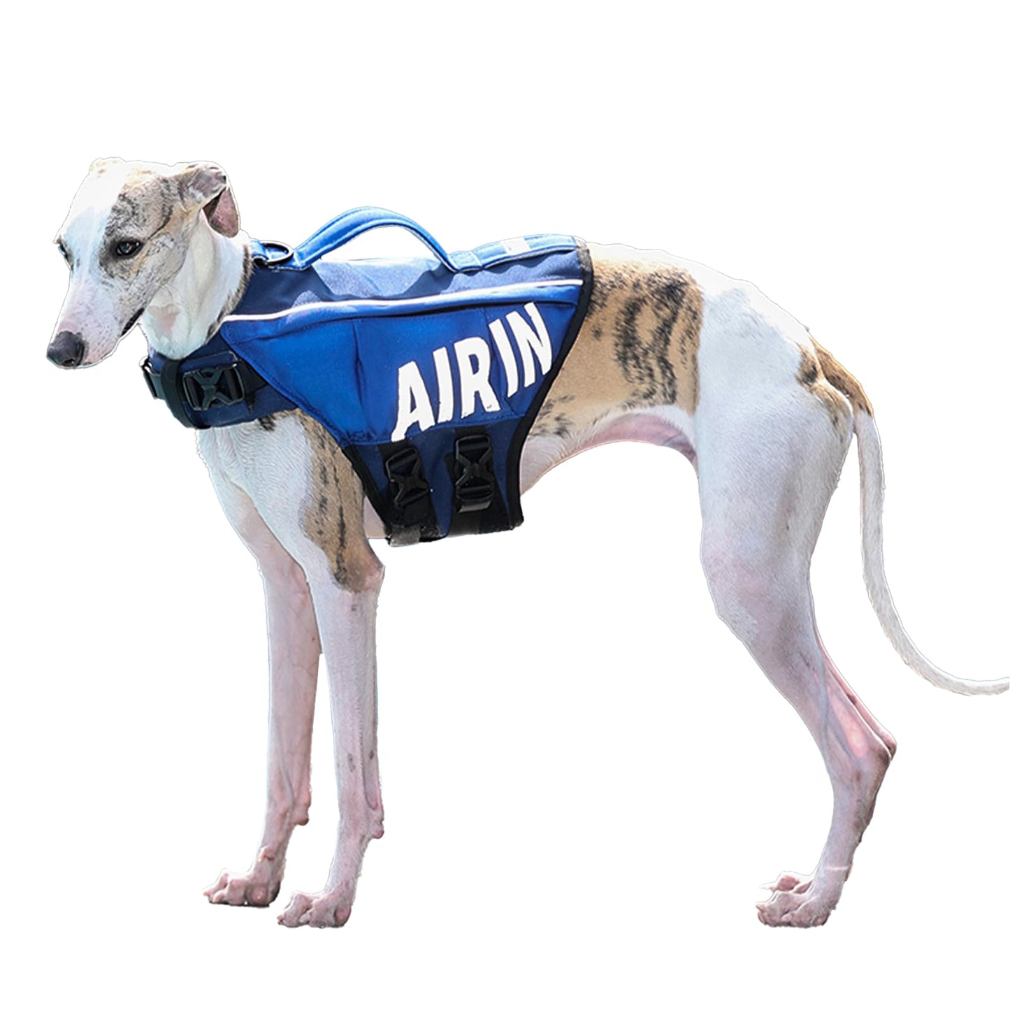 BECROWM Dog Life Jacket Ripstop Dogs Life Vest for Swimming Boating Dog Safety Vest Adjustable Preserver with High Buoyancy and Durable Rescue Handle for Small,Medium,Large Dogs