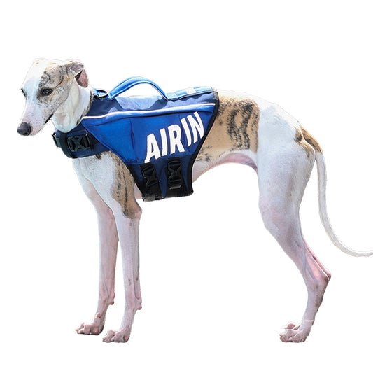 BECROWM Dog Life Jacket Ripstop Dogs Life Vest for Swimming Boating Dog Safety Vest Adjustable Preserver with High Buoyancy and Durable Rescue Handle for Small,Medium,Large Dogs